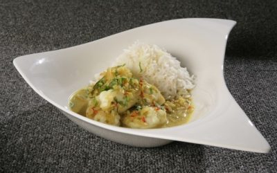 Monkfish coconut curry